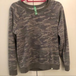 Like-New Honeydew Camouflage Sweatshirt, size S